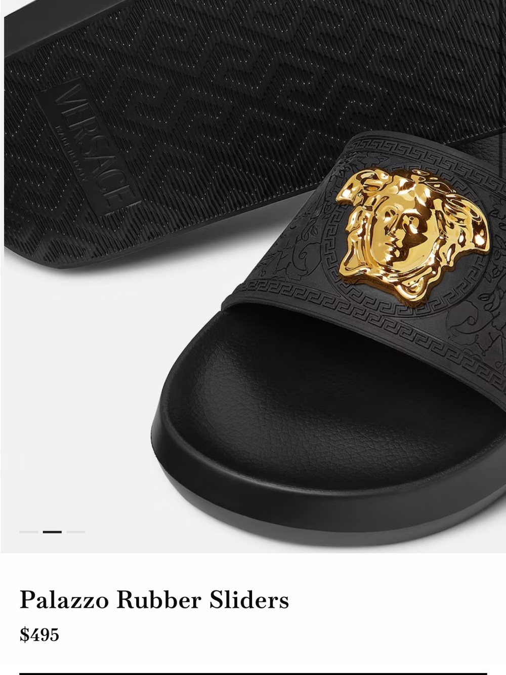 New Authentic Versace slides w/ box size 9 & 10             (39 ,40) pick size